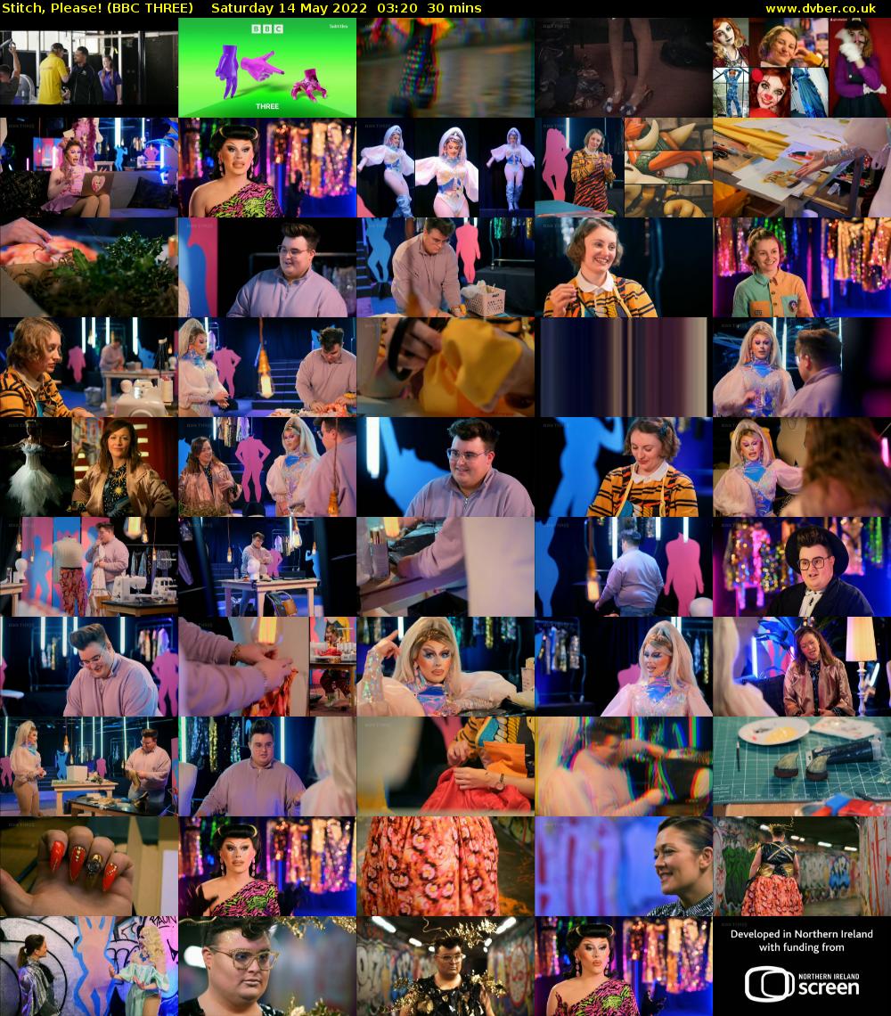 Stitch, Please! (BBC THREE) Saturday 14 May 2022 03:20 - 03:50