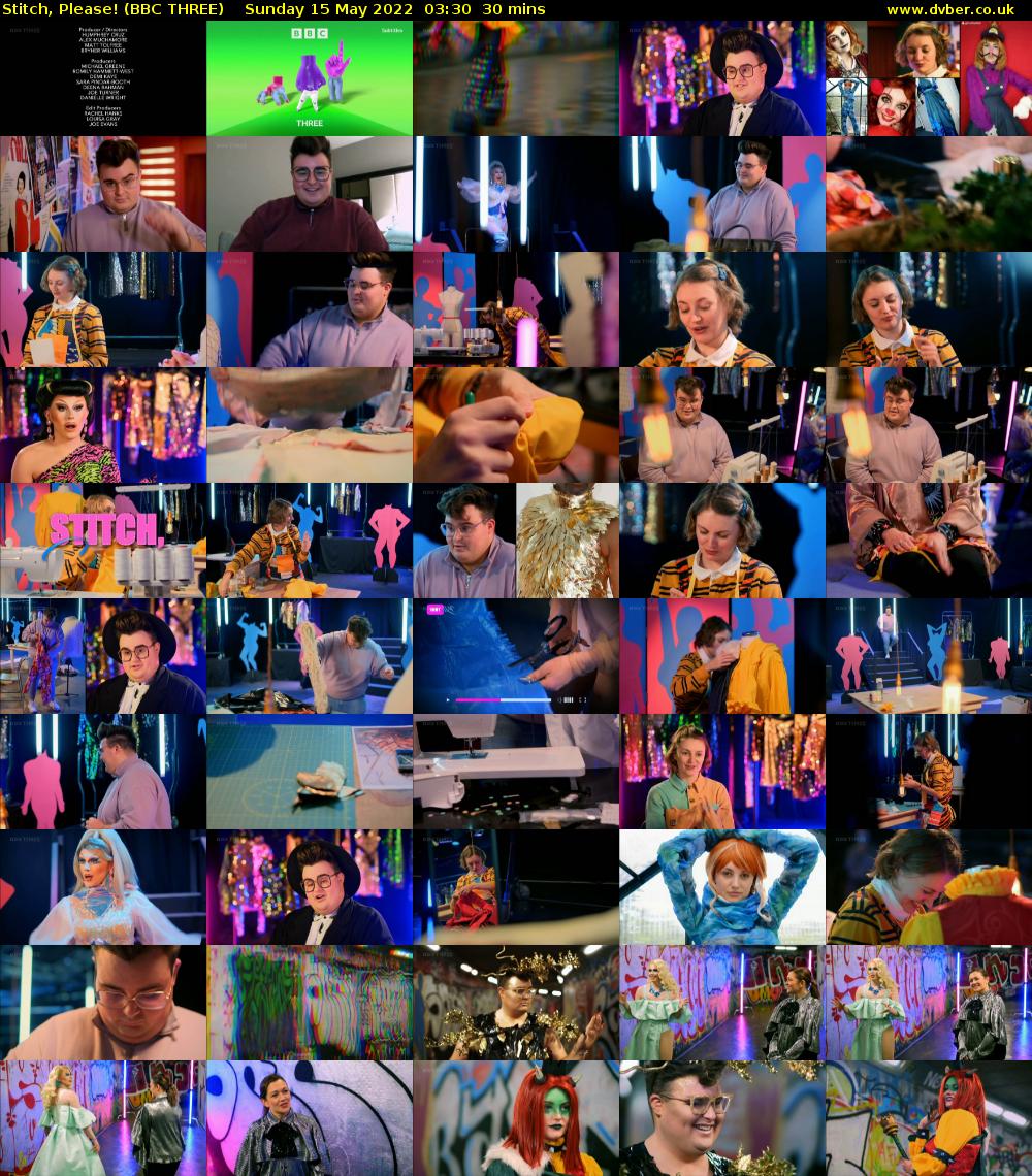 Stitch, Please! (BBC THREE) Sunday 15 May 2022 03:30 - 04:00