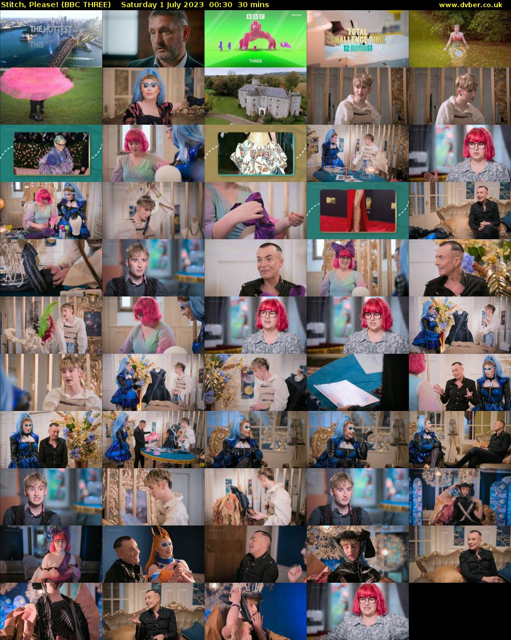 Stitch, Please! (BBC THREE) Saturday 1 July 2023 00:30 - 01:00