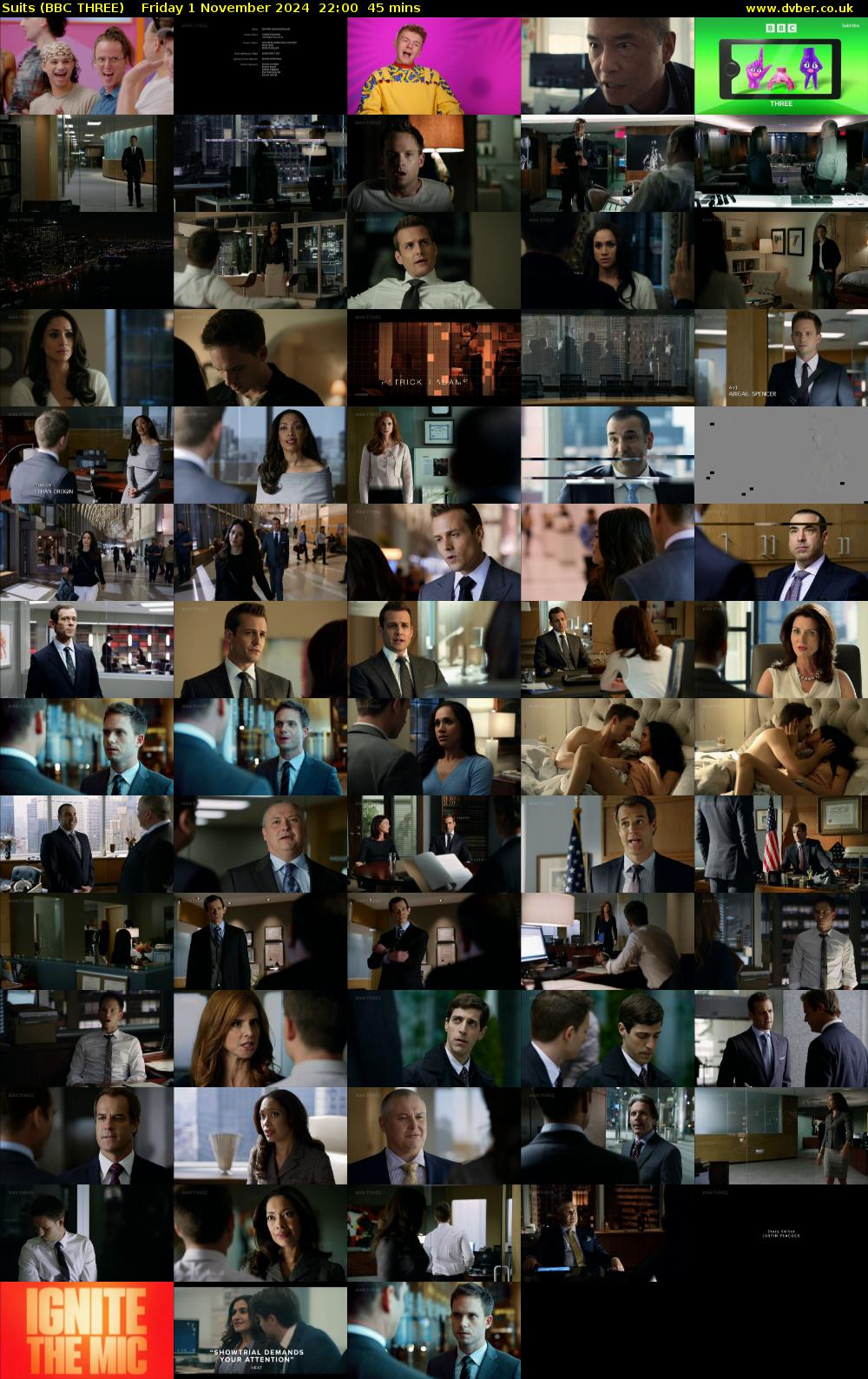 Suits (BBC THREE) Friday 1 November 2024 22:00 - 22:45