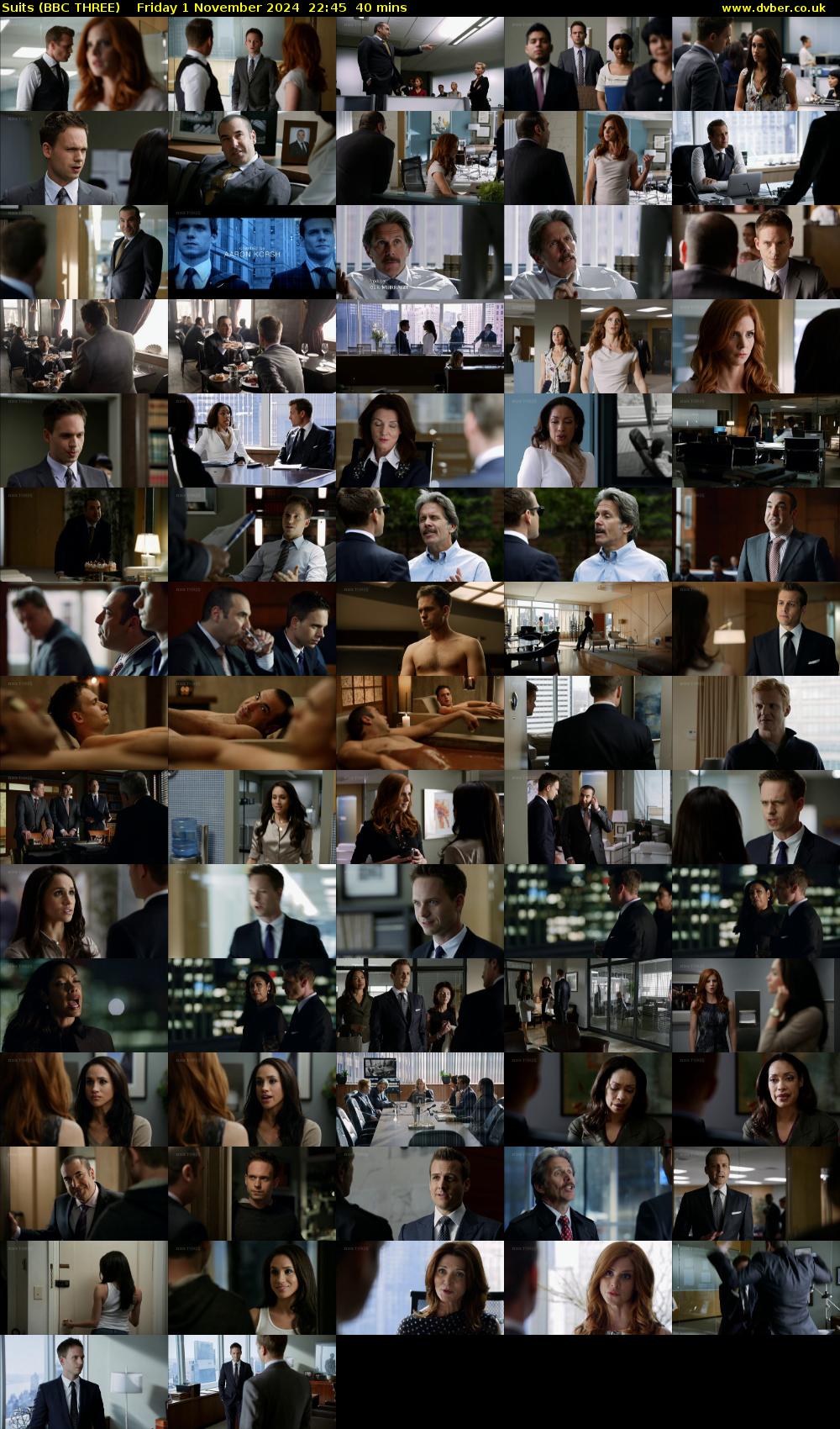 Suits (BBC THREE) Friday 1 November 2024 22:45 - 23:25