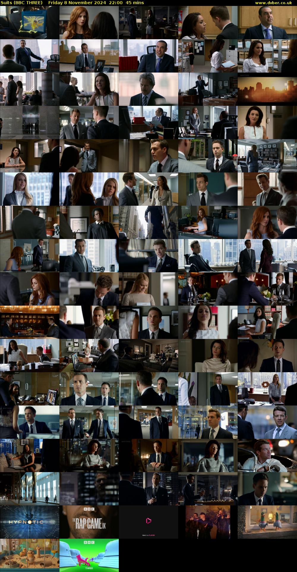 Suits (BBC THREE) Friday 8 November 2024 22:00 - 22:45