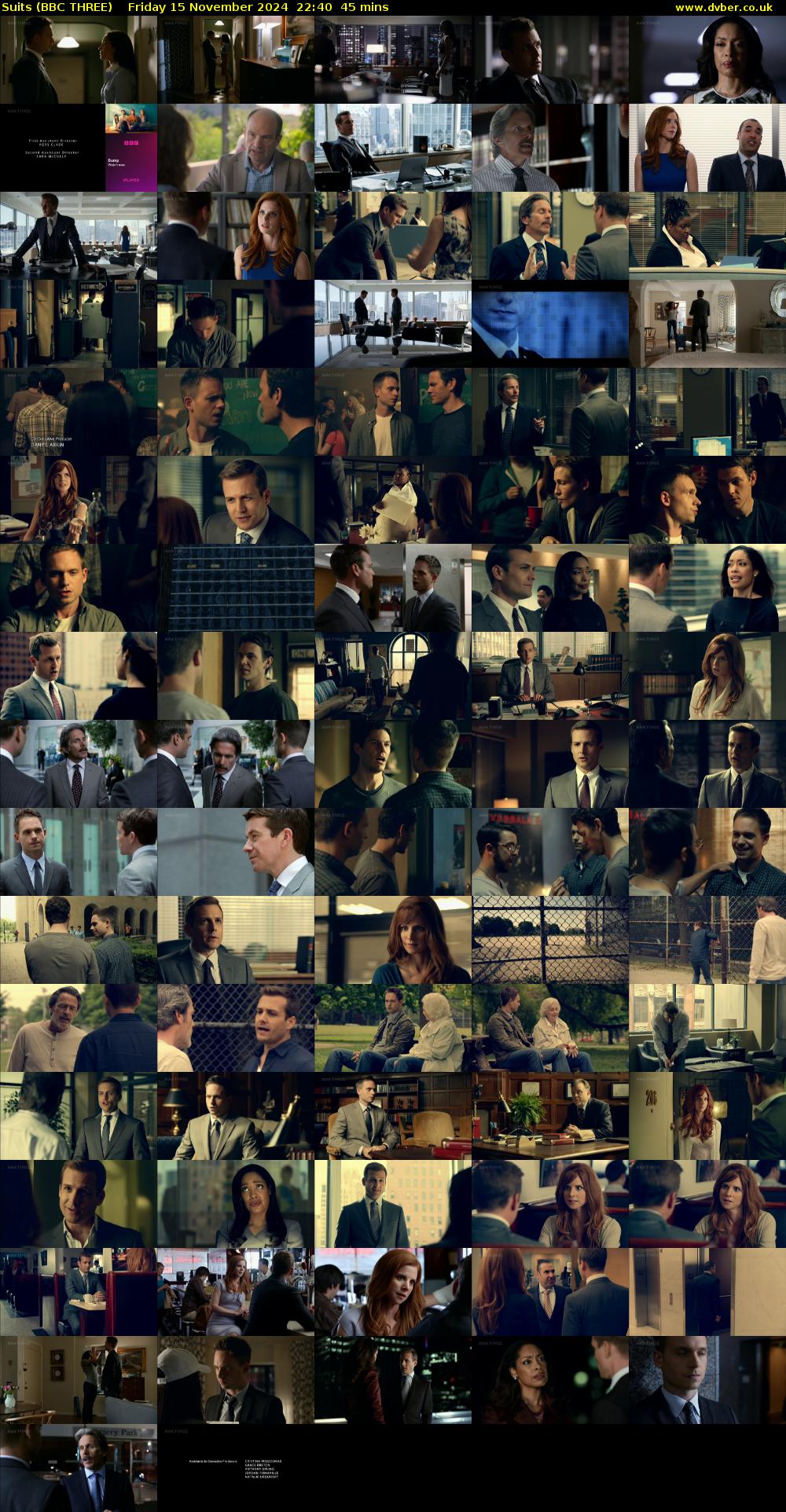 Suits (BBC THREE) Friday 15 November 2024 22:40 - 23:25