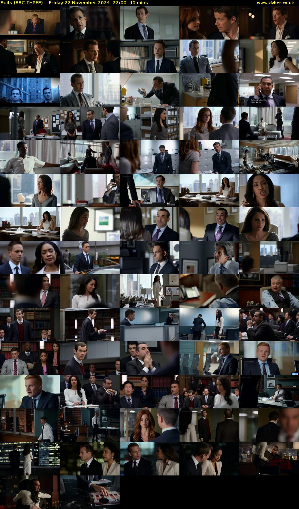 Suits (BBC THREE) Friday 22 November 2024 22:00 - 22:40