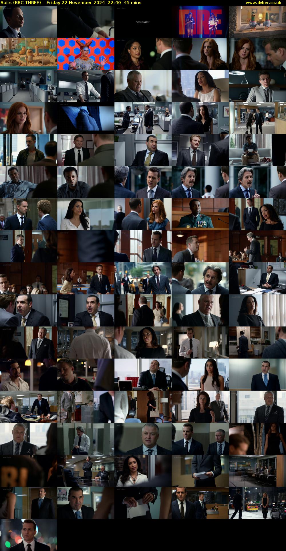 Suits (BBC THREE) Friday 22 November 2024 22:40 - 23:25