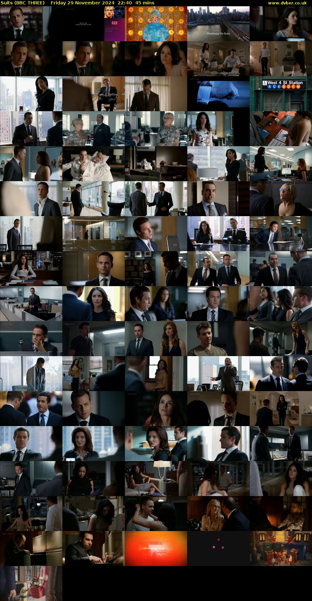 Suits (BBC THREE) Friday 29 November 2024 22:40 - 23:25