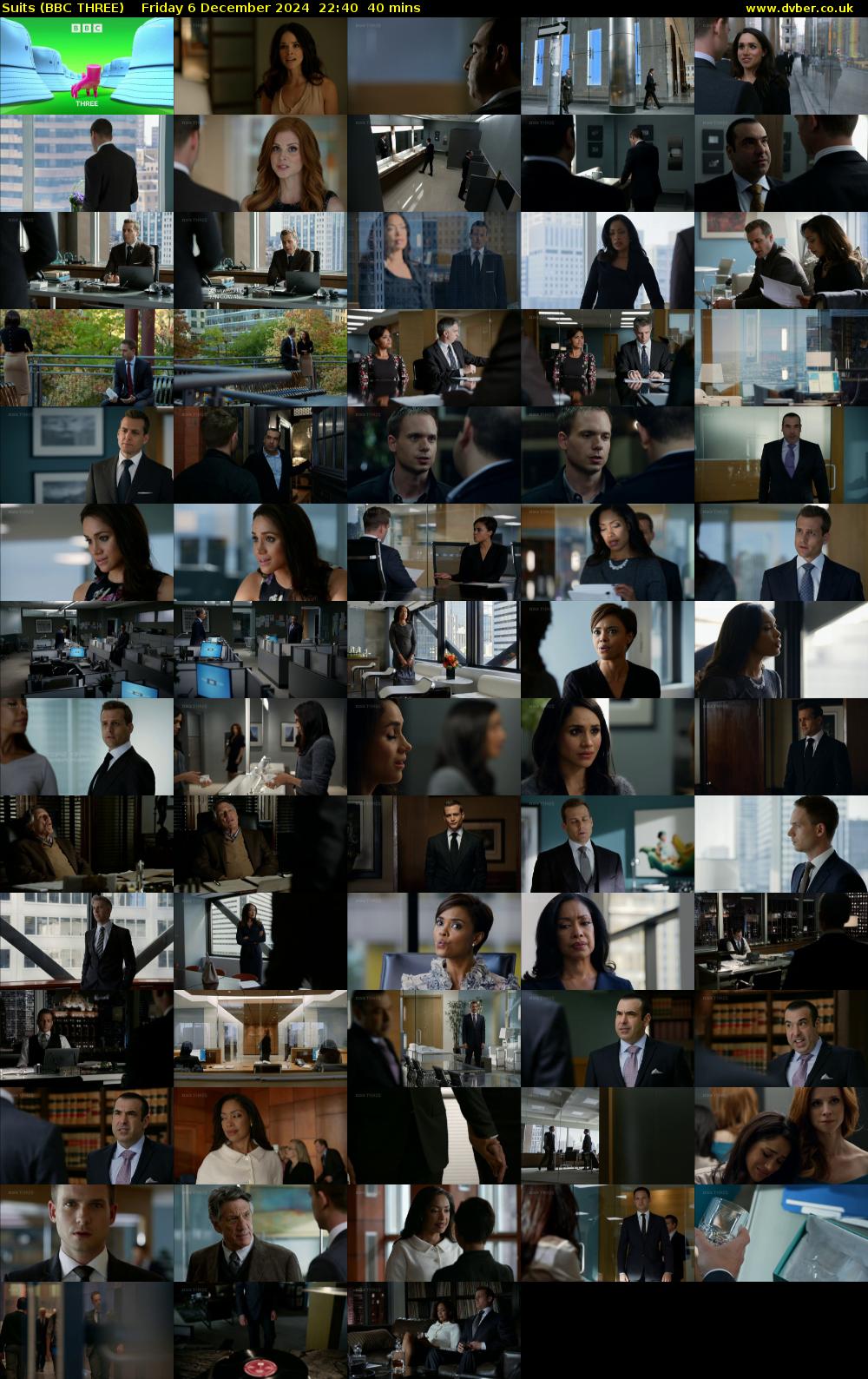 Suits (BBC THREE) Friday 6 December 2024 22:40 - 23:20