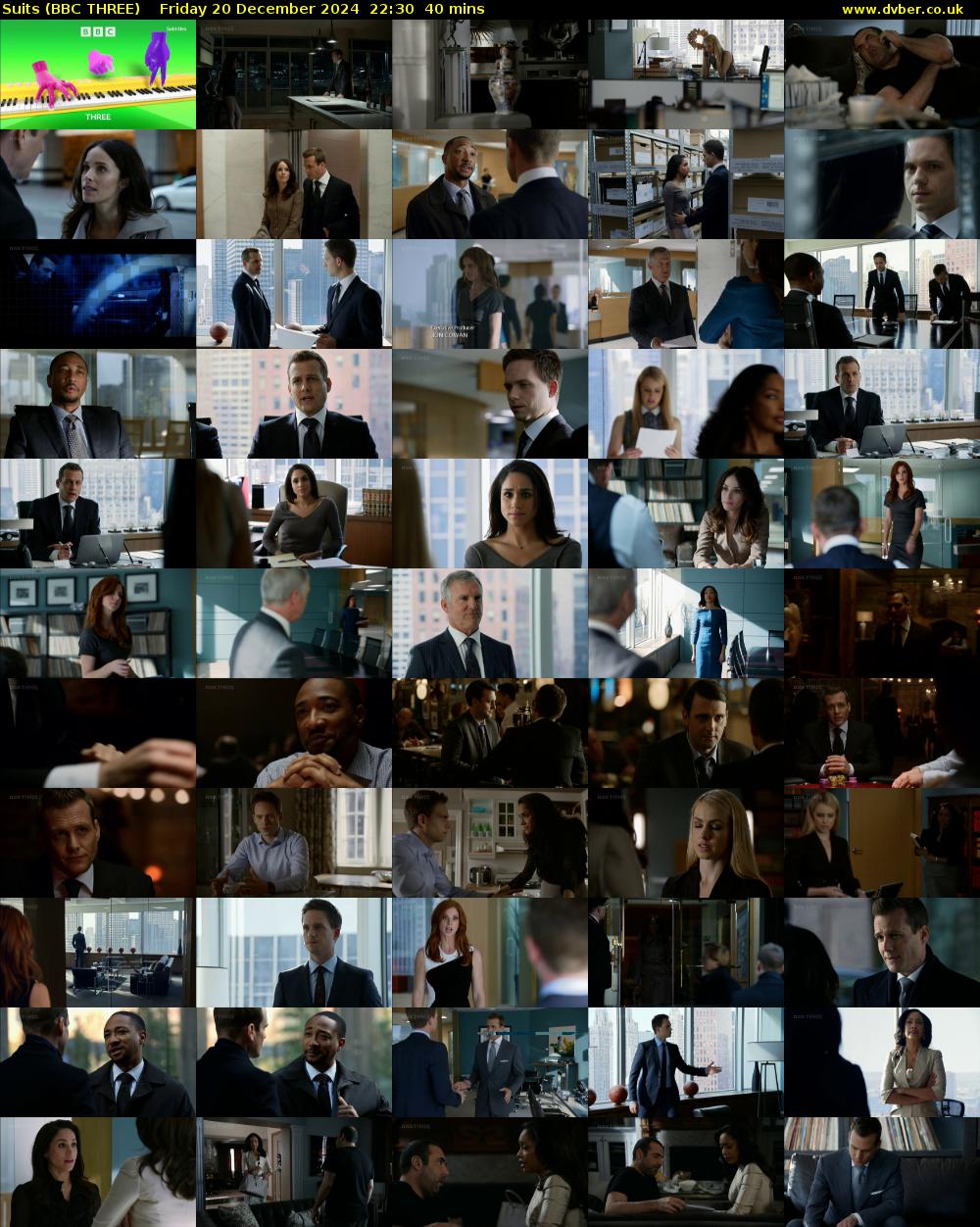 Suits (BBC THREE) Friday 20 December 2024 22:30 - 23:10