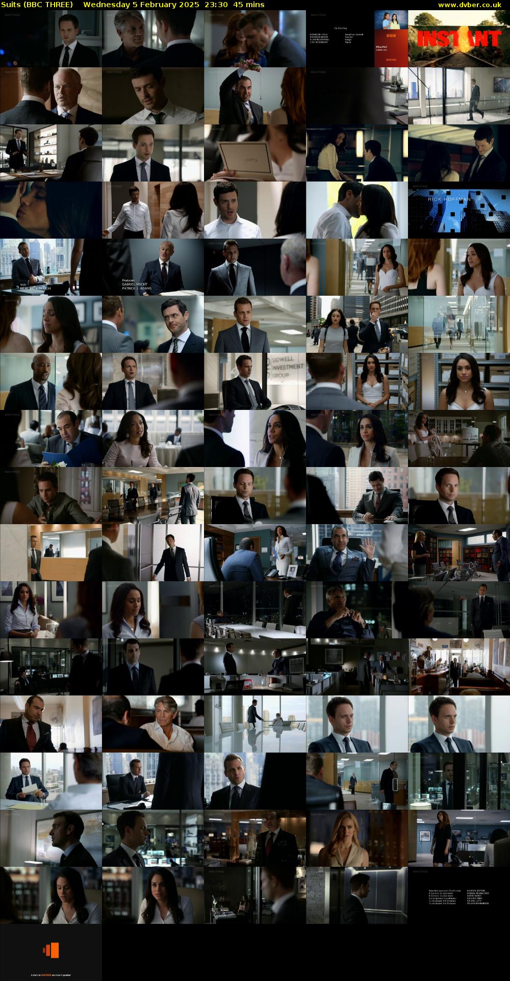 Suits (BBC THREE) Wednesday 5 February 2025 23:30 - 00:15