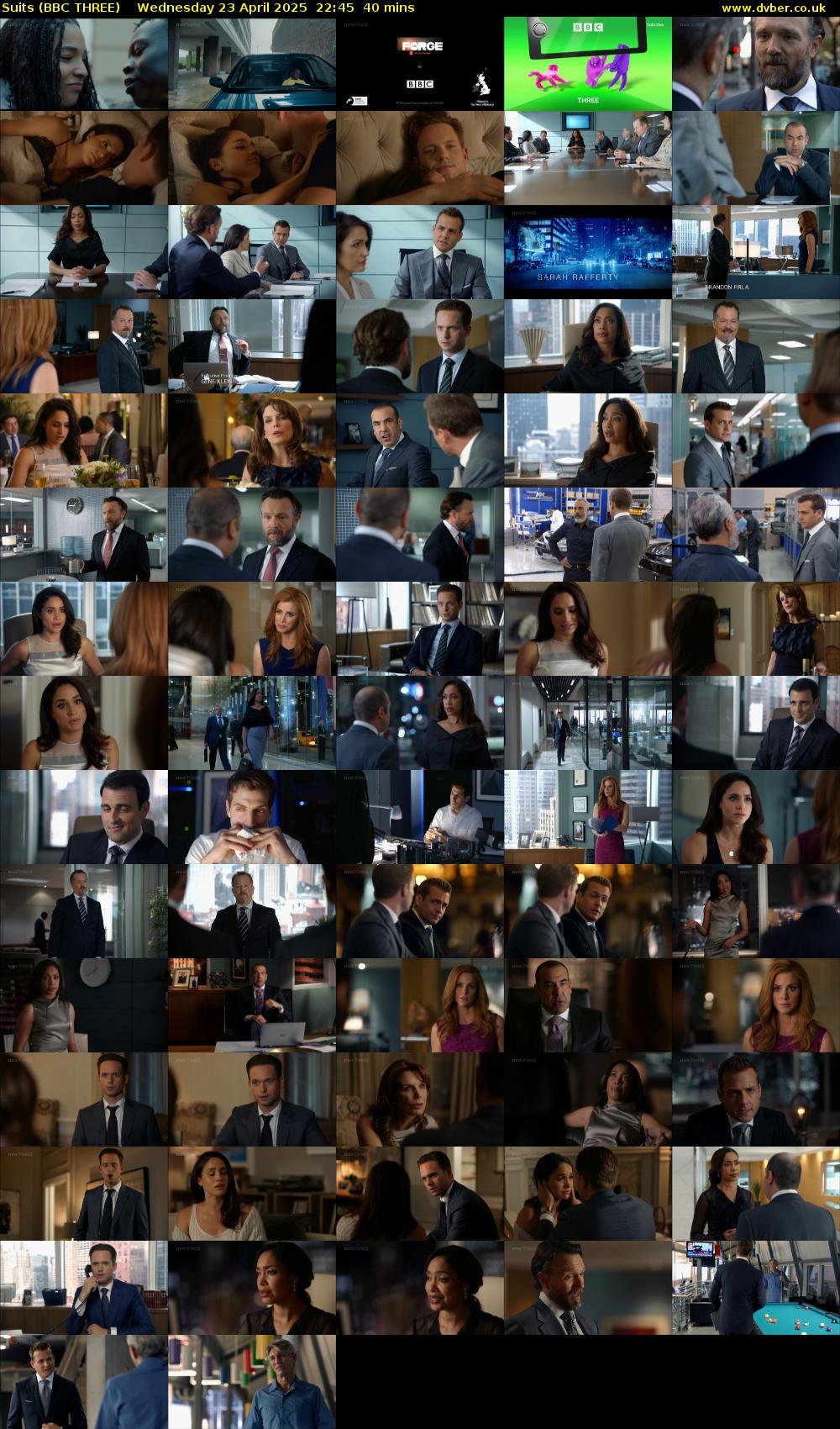 Suits (BBC THREE) Wednesday 23 April 2025 22:45 - 23:25