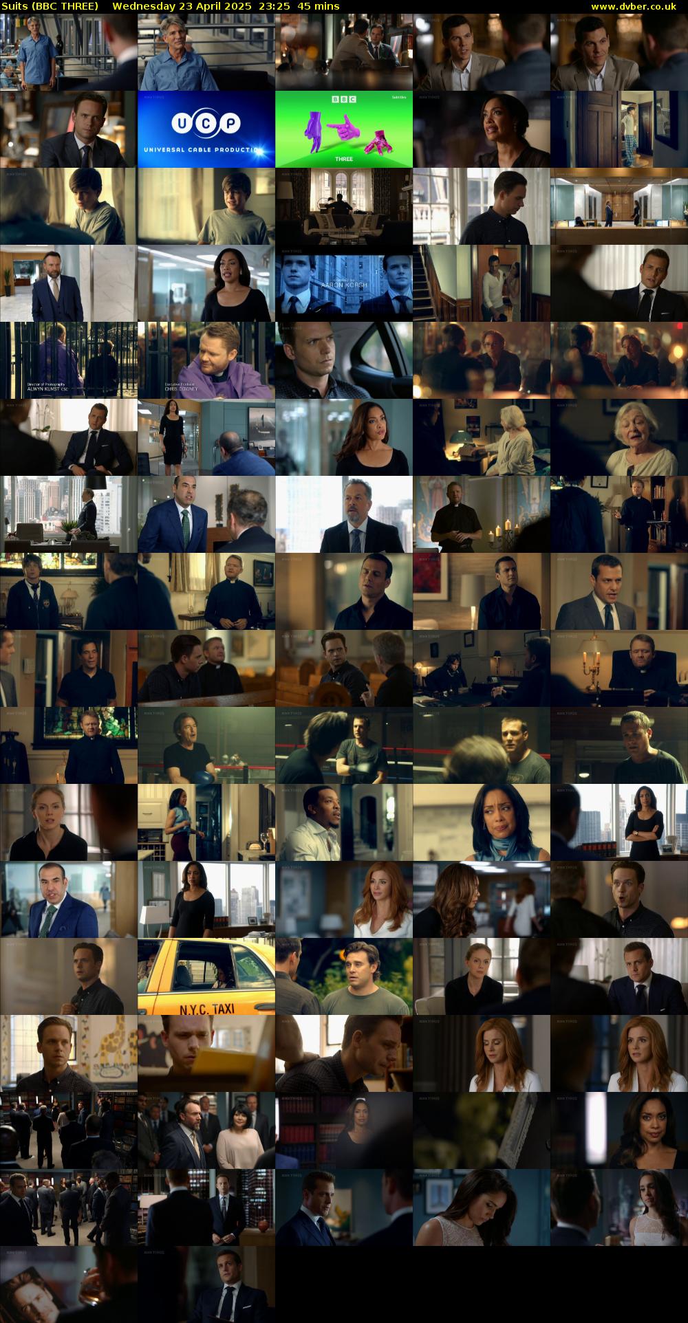 Suits (BBC THREE) Wednesday 23 April 2025 23:25 - 00:10