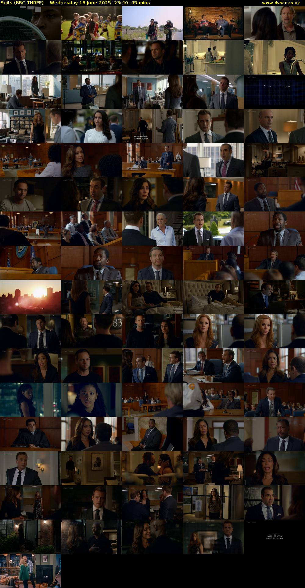 Suits (BBC THREE) Wednesday 18 June 2025 23:40 - 00:25