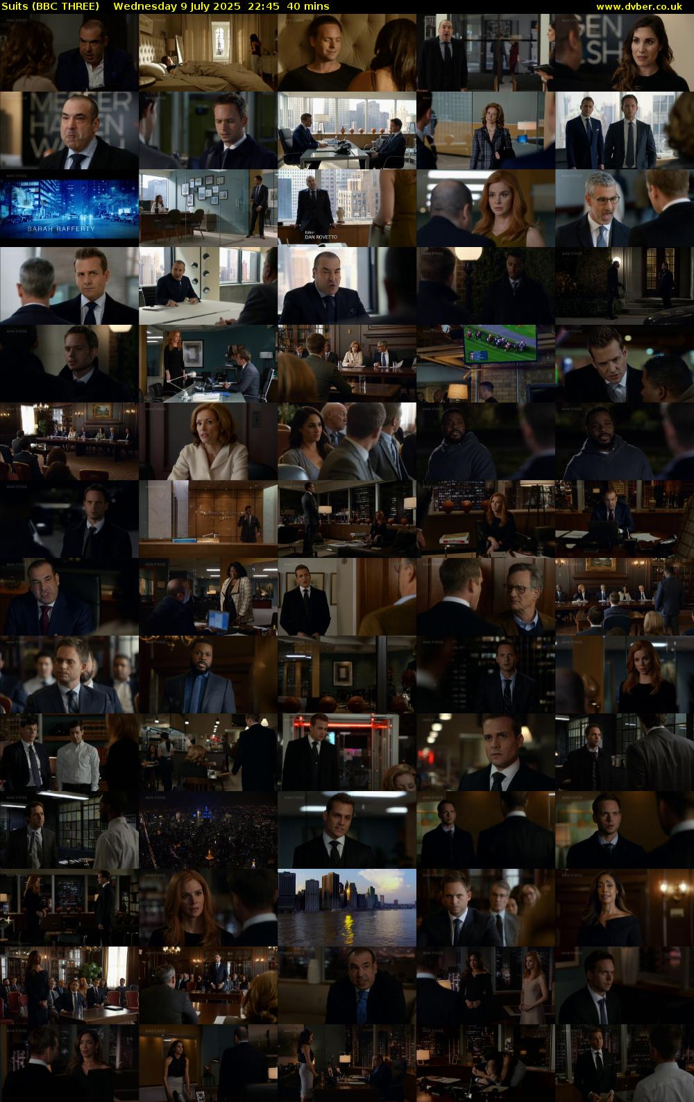 Suits (BBC THREE) Wednesday 9 July 2025 22:45 - 23:25