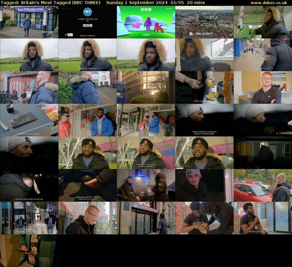 Tagged: Britain's Most Tagged (BBC THREE) Sunday 1 September 2024 01:55 - 02:15