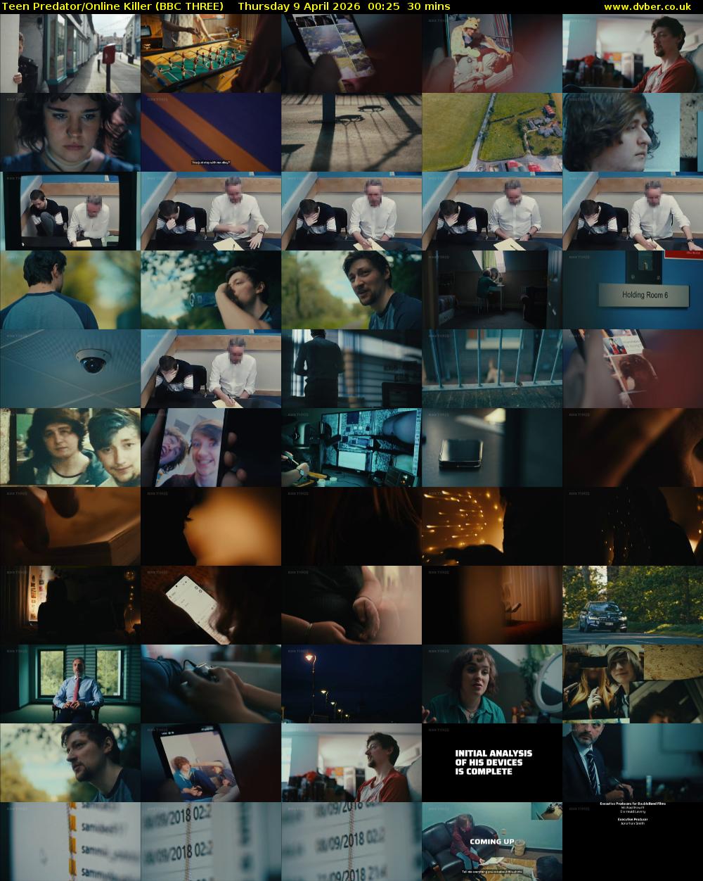 Teen Predator/Online Killer (BBC THREE) Thursday 9 April 2026 00:25 - 00:55
