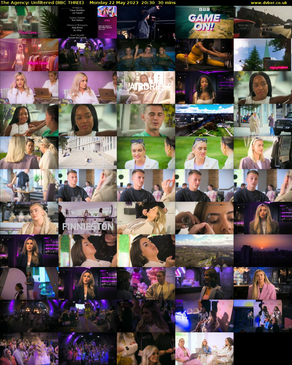 The Agency: Unfiltered (BBC THREE) Monday 22 May 2023 20:30 - 21:00