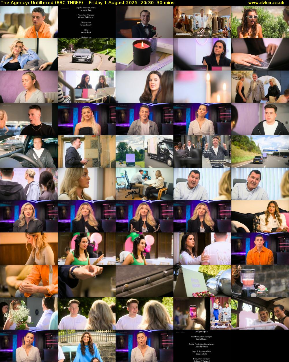 The Agency: Unfiltered (BBC THREE) Friday 1 August 2025 20:30 - 21:00