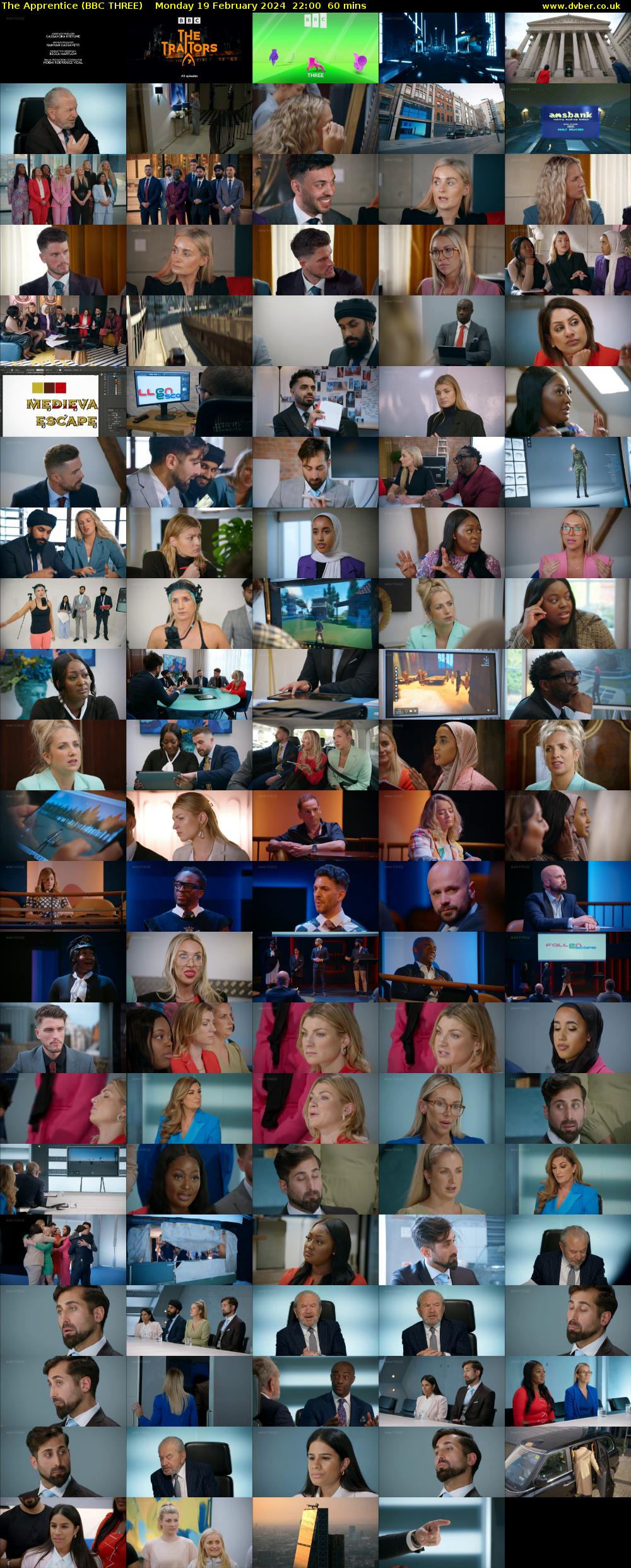 The Apprentice (BBC THREE) Monday 19 February 2024 22:00 - 23:00
