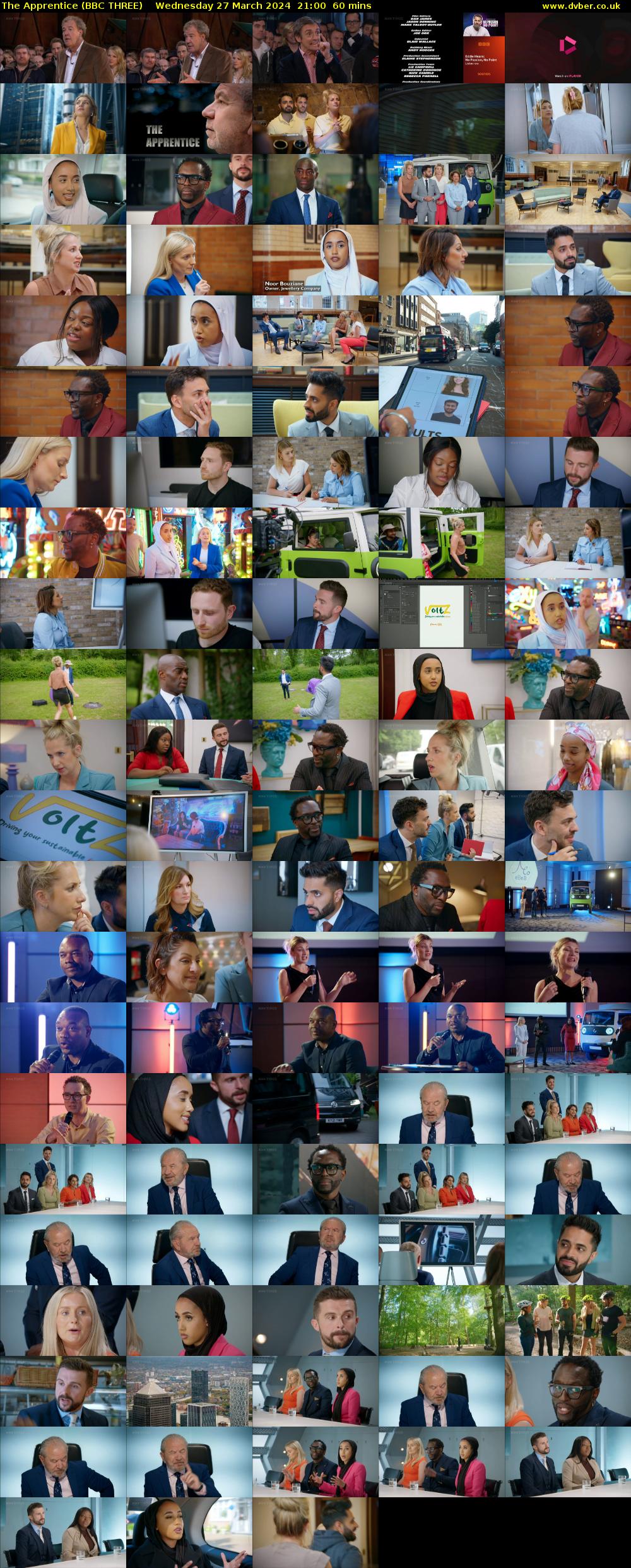 The Apprentice (BBC THREE) Wednesday 27 March 2024 21:00 - 22:00