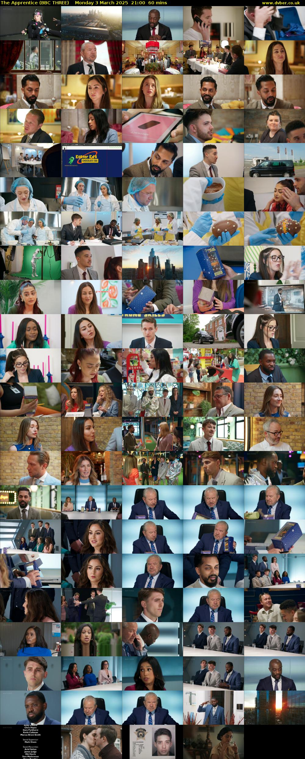 The Apprentice (BBC THREE) Monday 3 March 2025 21:00 - 22:00