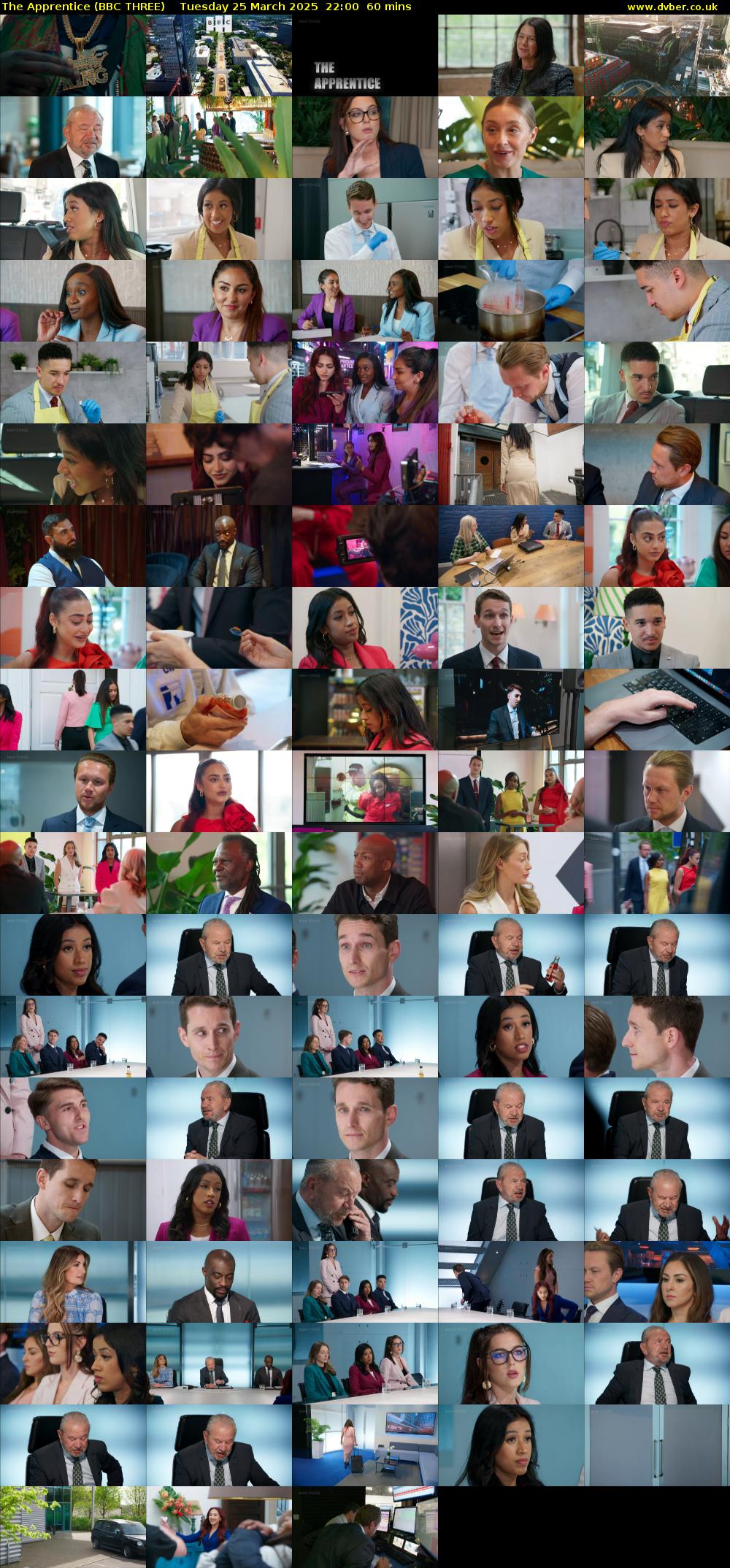 The Apprentice (BBC THREE) Tuesday 25 March 2025 22:00 - 23:00