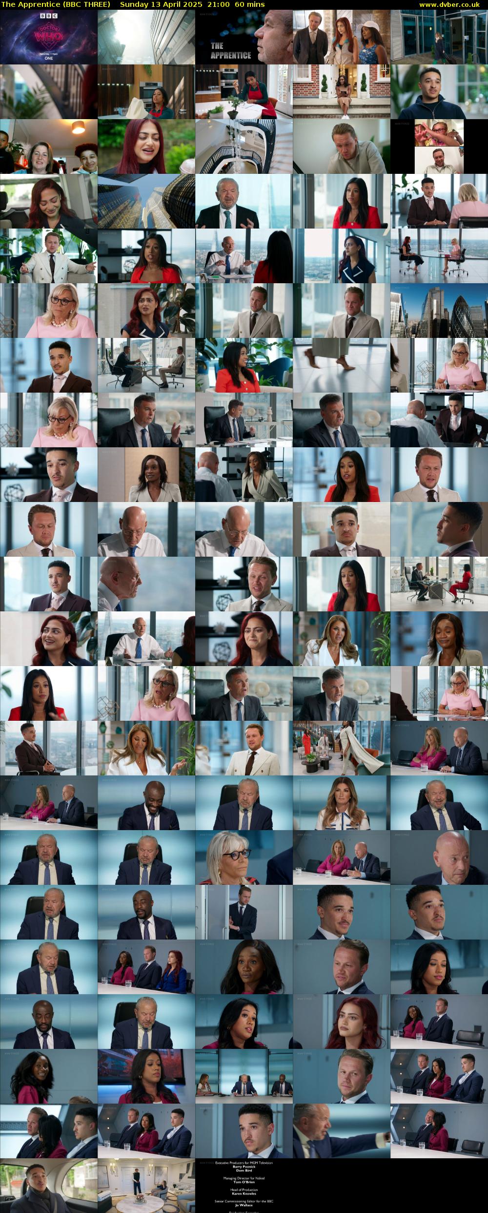 The Apprentice (BBC THREE) Sunday 13 April 2025 21:00 - 22:00