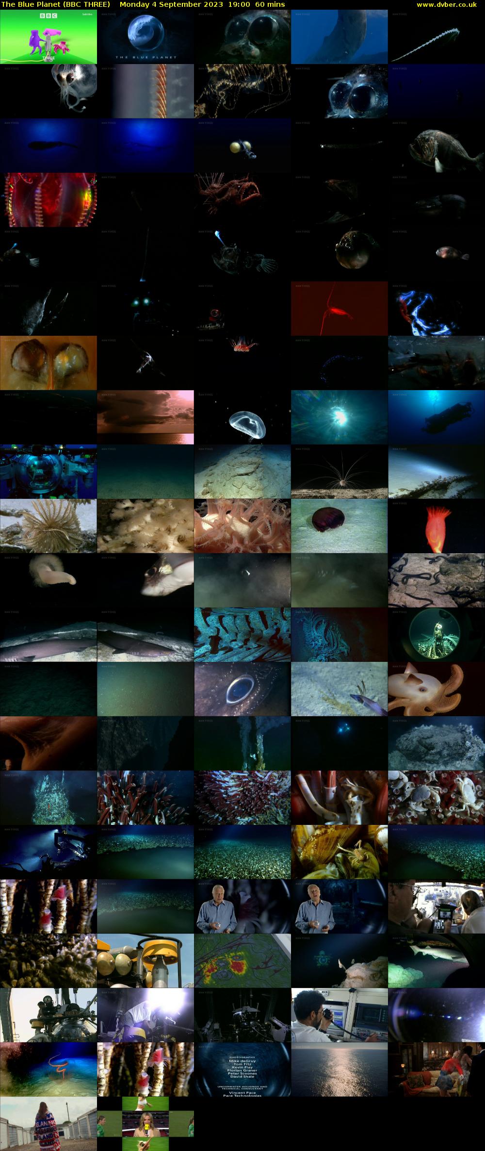 The Blue Planet (BBC THREE) Monday 4 September 2023 19:00 - 20:00