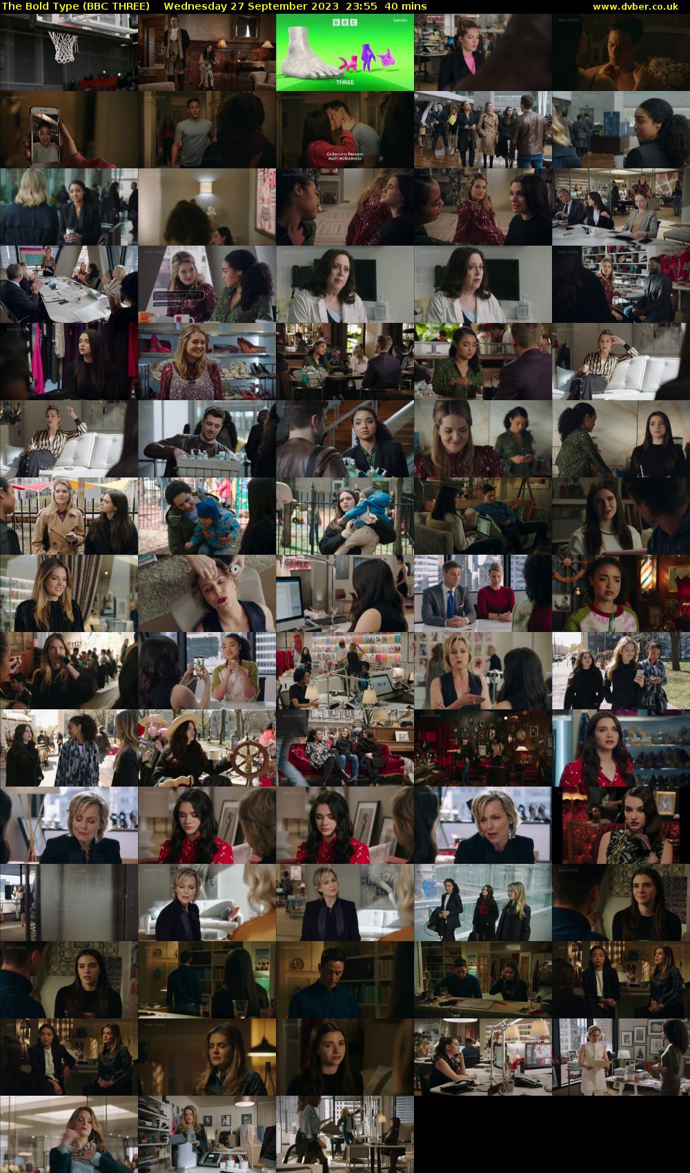 The Bold Type (BBC THREE) Wednesday 27 September 2023 23:55 - 00:35