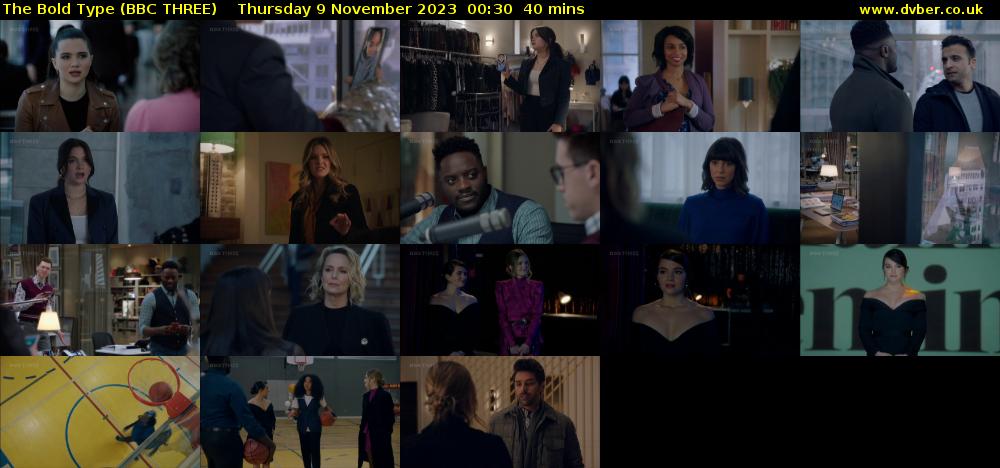 The Bold Type (BBC THREE) Thursday 9 November 2023 00:30 - 01:10