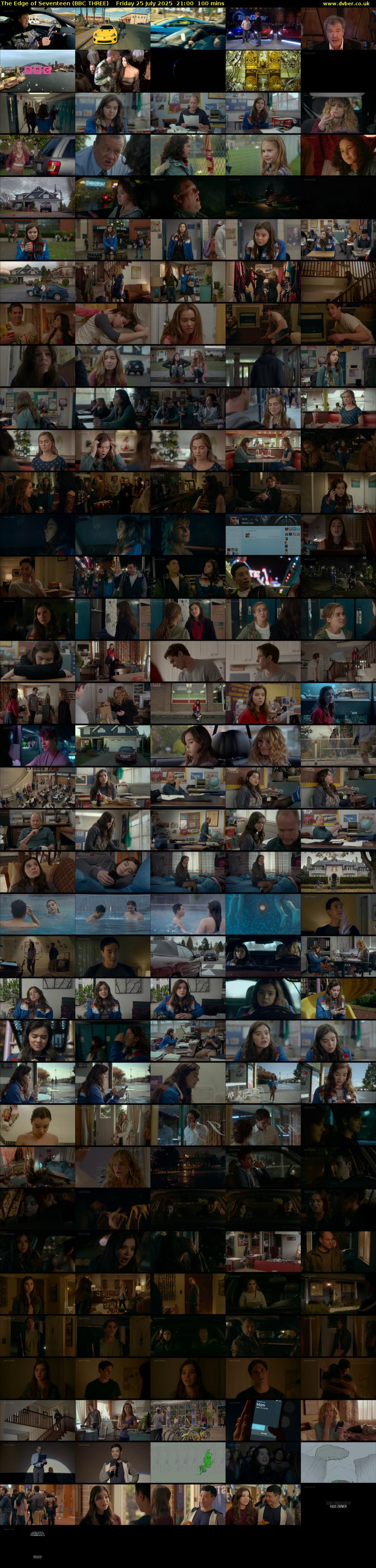 The Edge of Seventeen (BBC THREE) Friday 25 July 2025 21:00 - 22:40