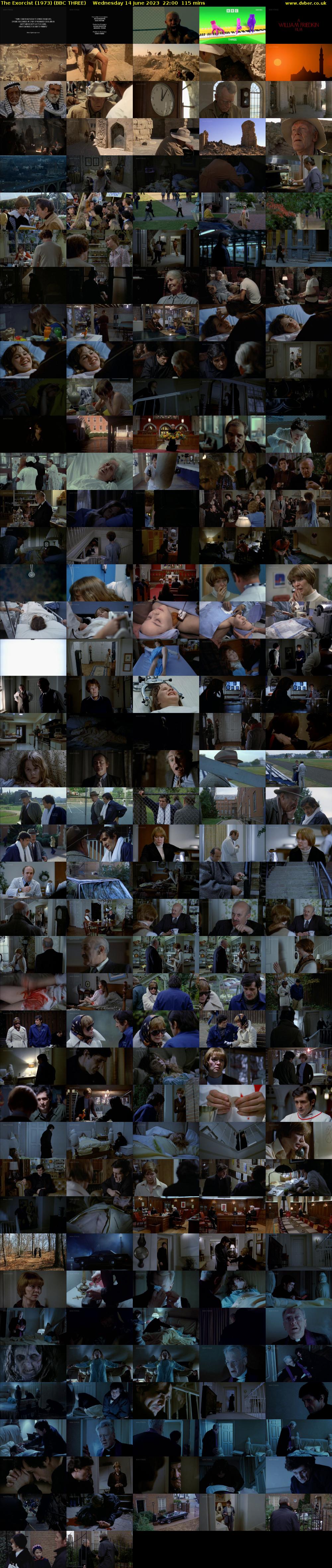 The Exorcist (1973) (BBC THREE) Wednesday 14 June 2023 22:00 - 23:55