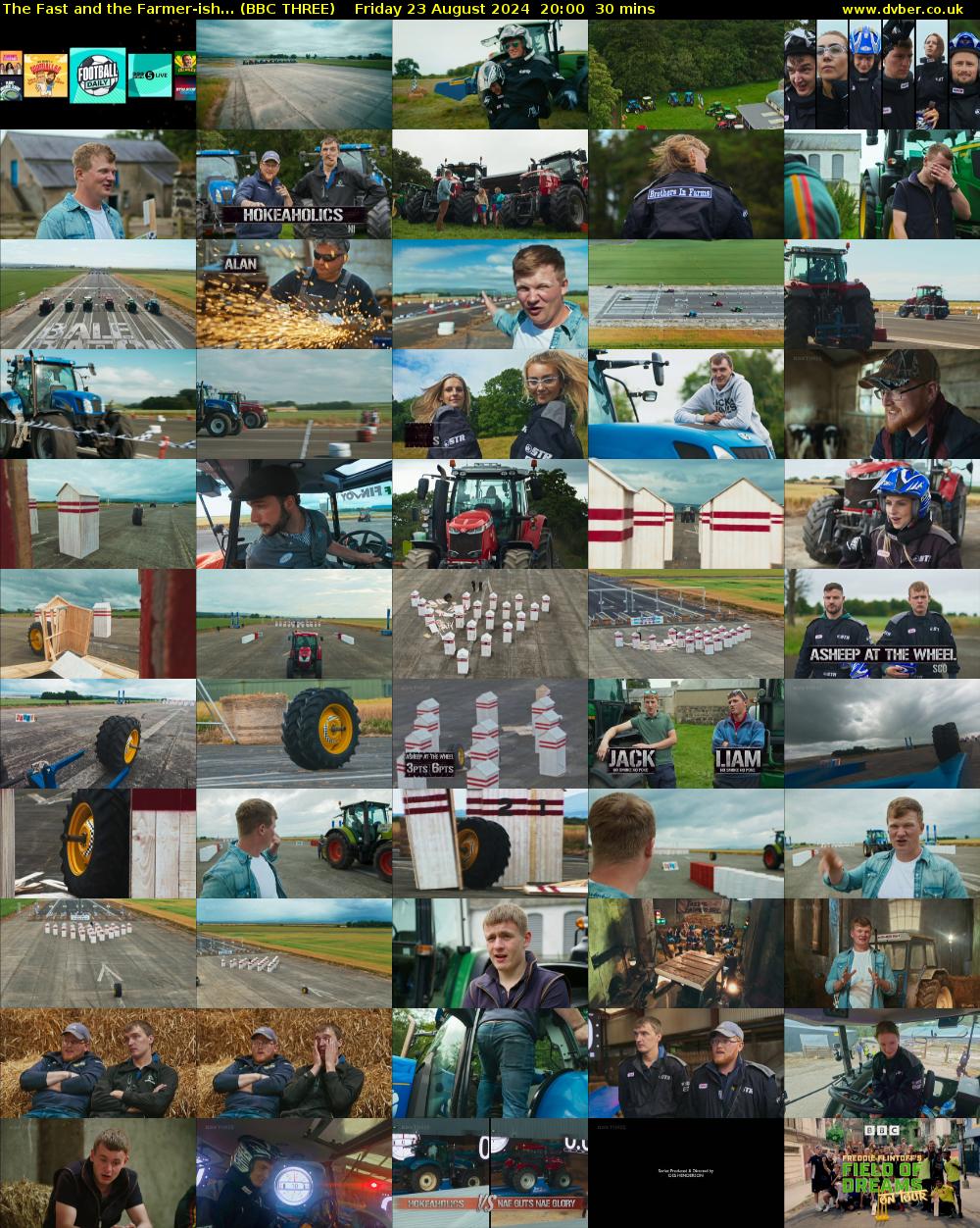 The Fast and the Farmer-ish... (BBC THREE) Friday 23 August 2024 20:00 - 20:30