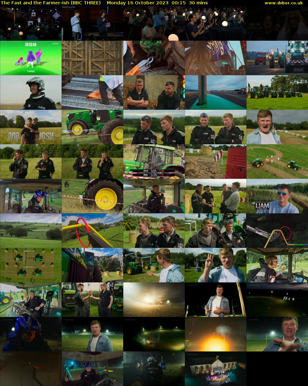 The Fast and the Farmer-ish (BBC THREE) Monday 16 October 2023 00:15 - 00:45