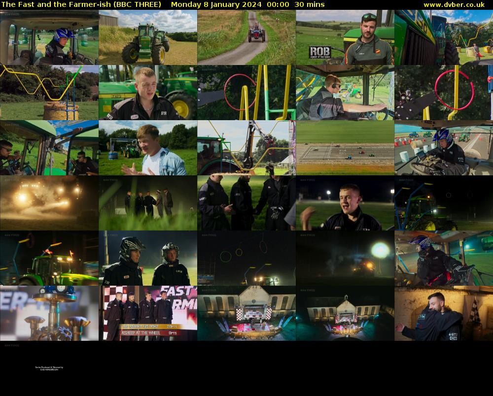 The Fast and the Farmer-ish (BBC THREE) Monday 8 January 2024 00:00 - 00:30