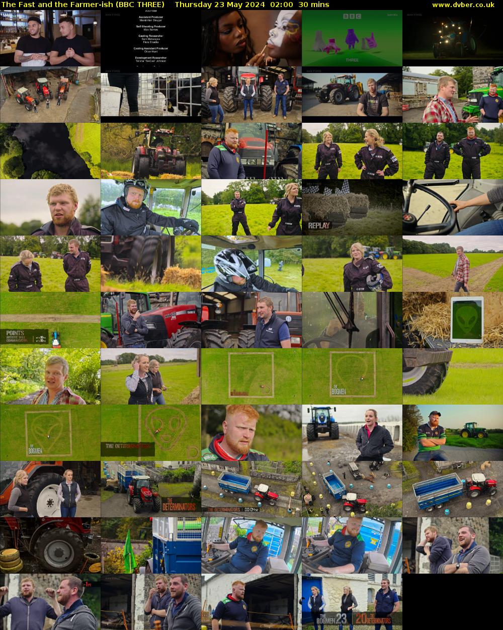 The Fast and the Farmer-ish (BBC THREE) Thursday 23 May 2024 02:00 - 02:30