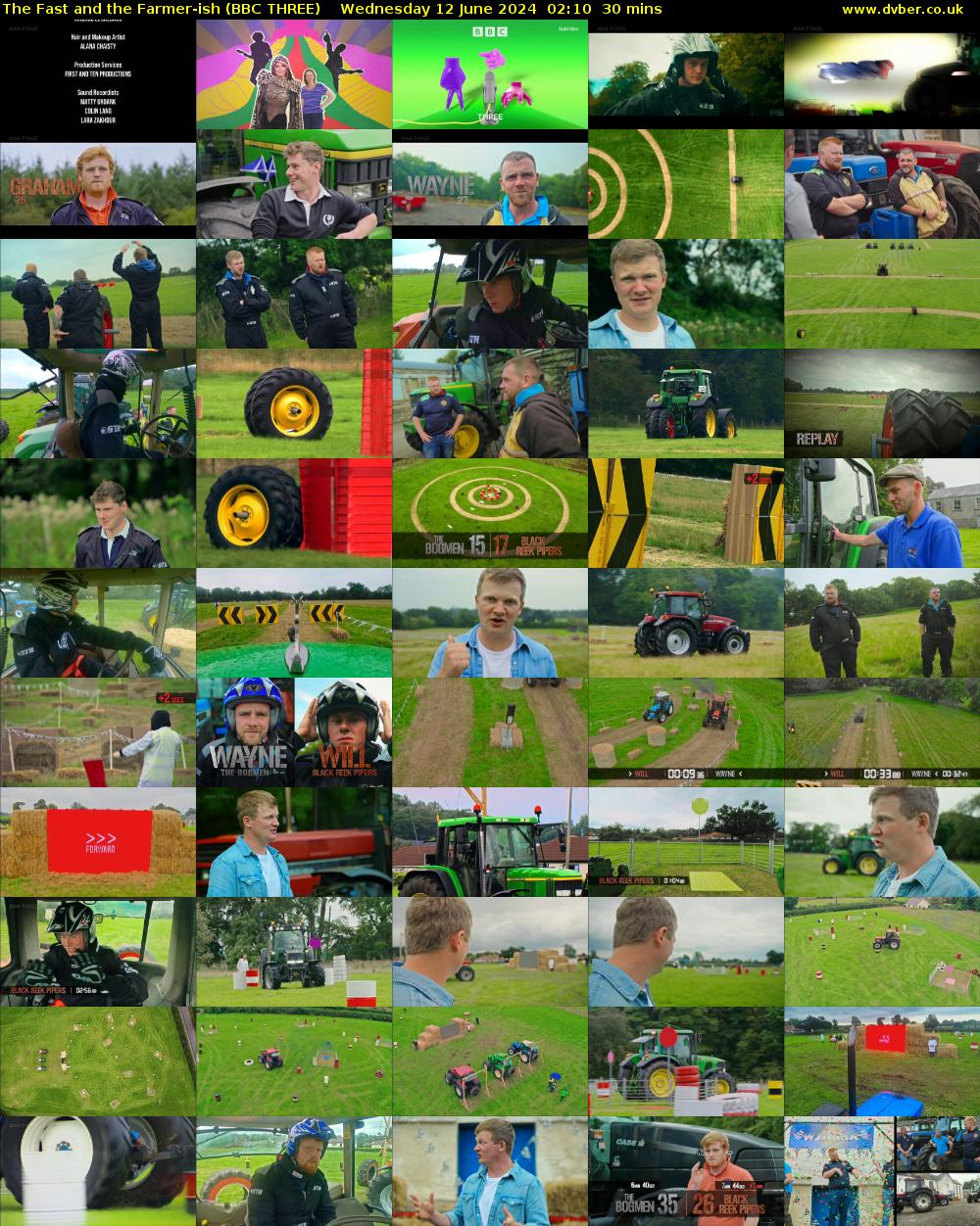 The Fast and the Farmer-ish (BBC THREE) Wednesday 12 June 2024 02:10 - 02:40