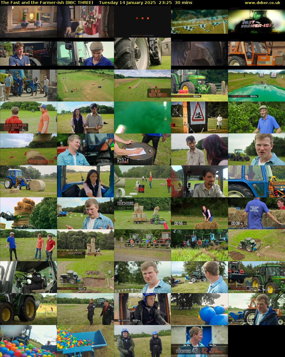 The Fast and the Farmer-ish (BBC THREE) Tuesday 14 January 2025 23:25 - 23:55
