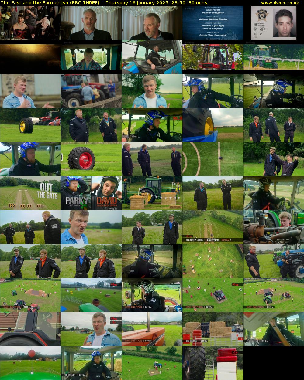 The Fast and the Farmer-ish (BBC THREE) Thursday 16 January 2025 23:50 - 00:20