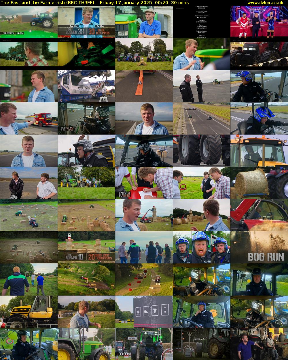 The Fast and the Farmer-ish (BBC THREE) Friday 17 January 2025 00:20 - 00:50