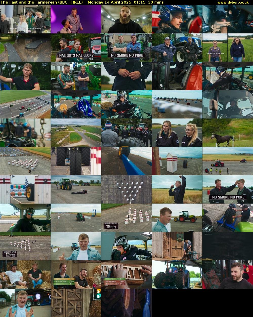 The Fast and the Farmer-ish (BBC THREE) Monday 14 April 2025 01:15 - 01:45