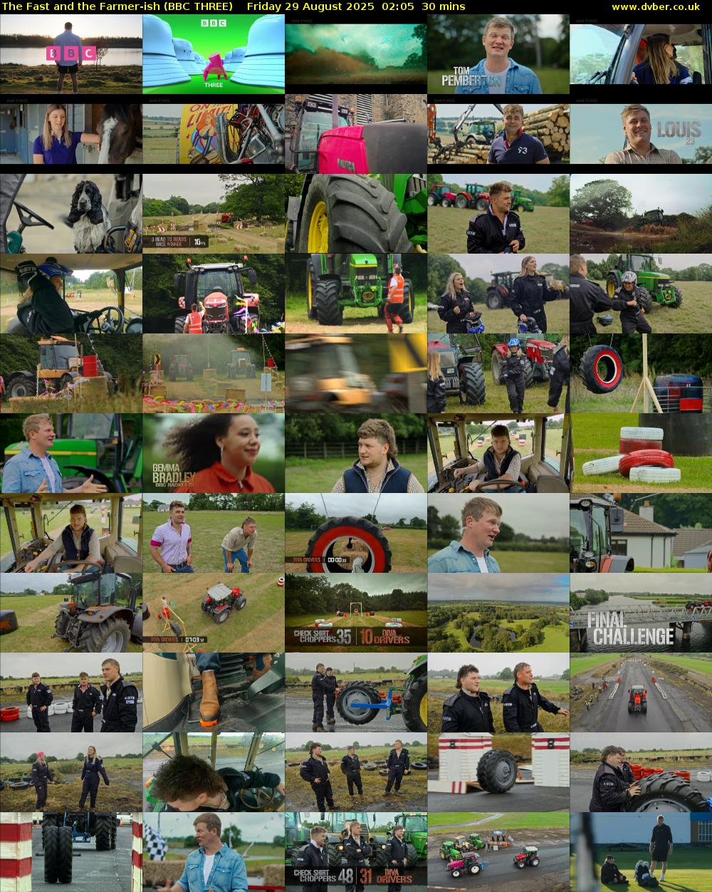 The Fast and the Farmer-ish (BBC THREE) Friday 29 August 2025 02:05 - 02:35
