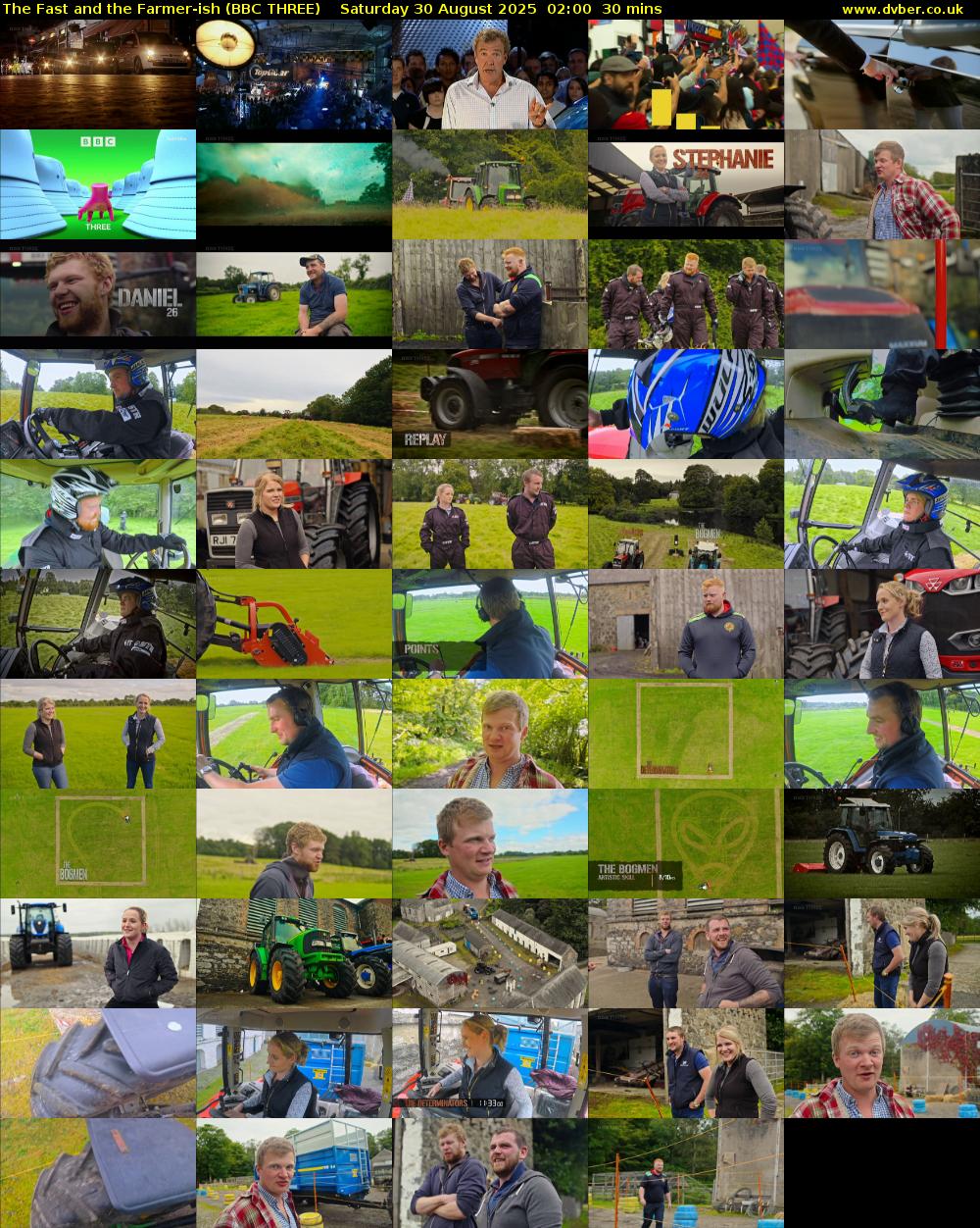 The Fast and the Farmer-ish (BBC THREE) Saturday 30 August 2025 02:00 - 02:30
