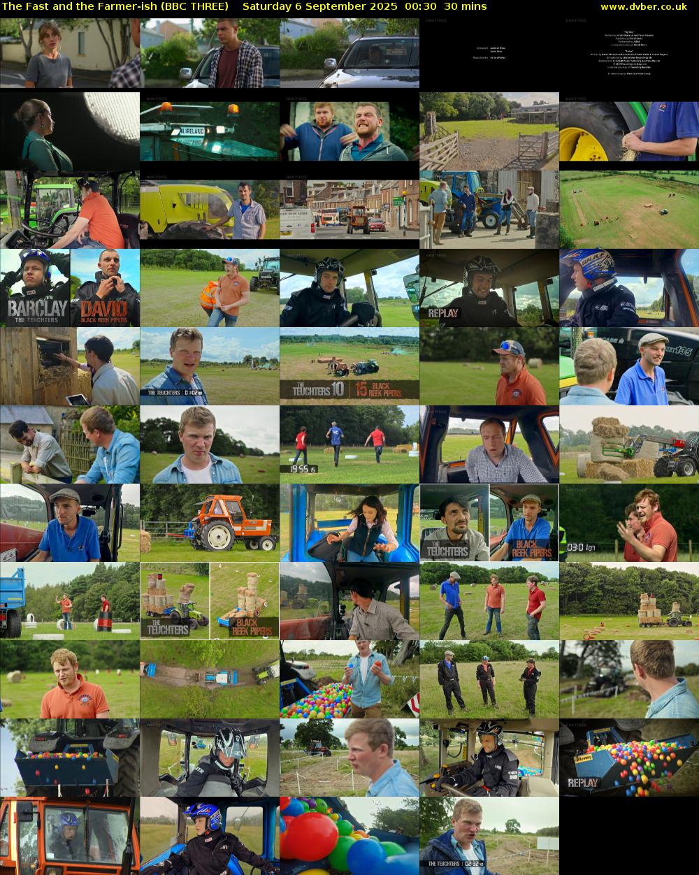 The Fast and the Farmer-ish (BBC THREE) Saturday 6 September 2025 00:30 - 01:00