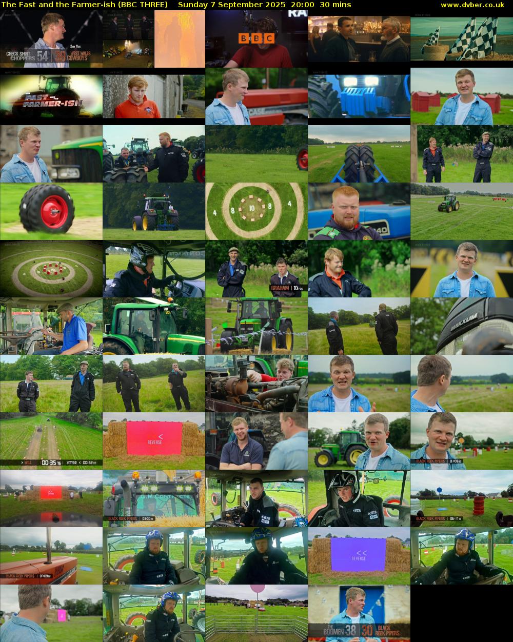 The Fast and the Farmer-ish (BBC THREE) Sunday 7 September 2025 20:00 - 20:30