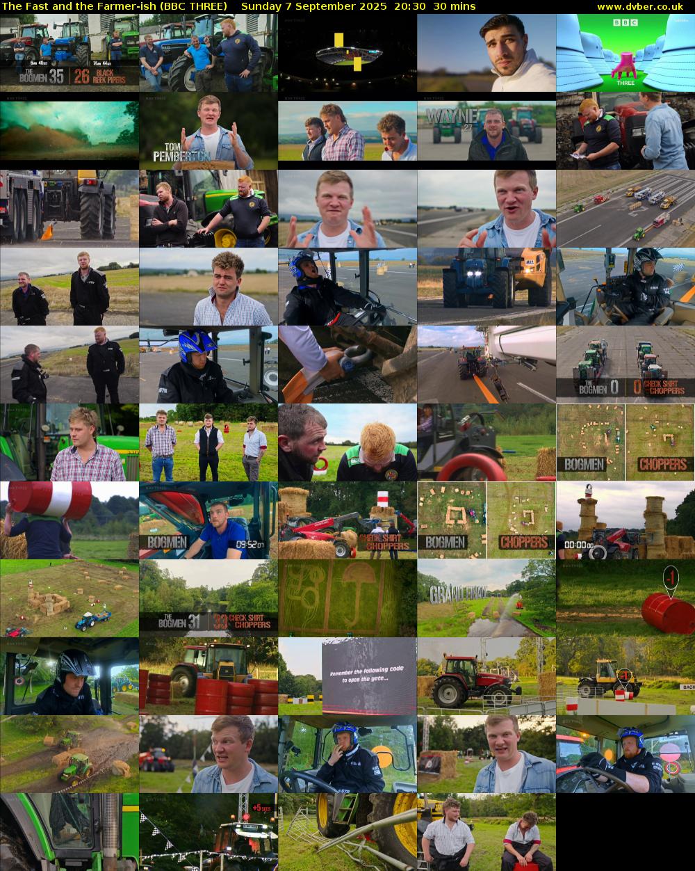 The Fast and the Farmer-ish (BBC THREE) Sunday 7 September 2025 20:30 - 21:00