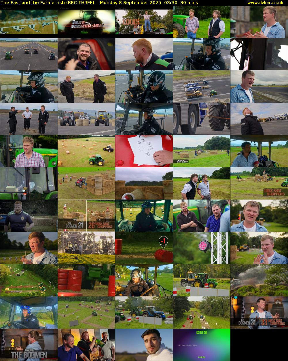 The Fast and the Farmer-ish (BBC THREE) Monday 8 September 2025 03:30 - 04:00