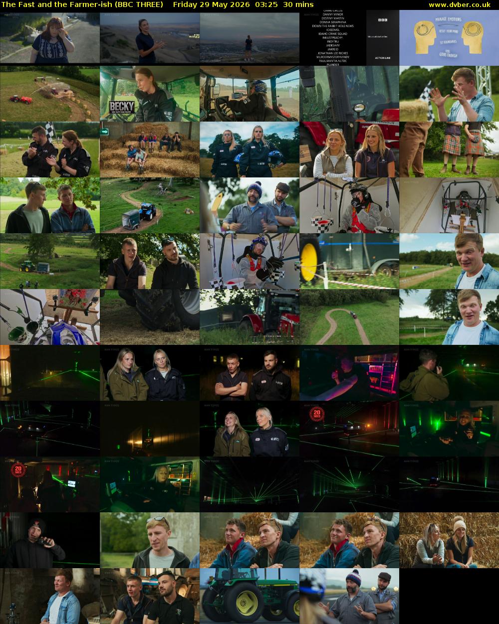 The Fast and the Farmer-ish (BBC THREE) Friday 29 May 2026 03:25 - 03:55