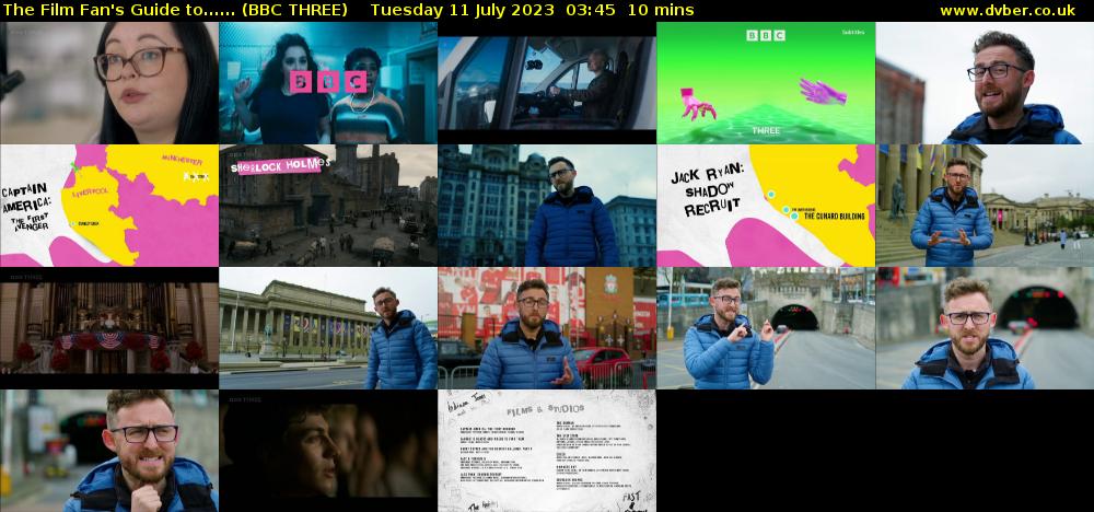 The Film Fan's Guide to...... (BBC THREE) Tuesday 11 July 2023 03:45 - 03:55