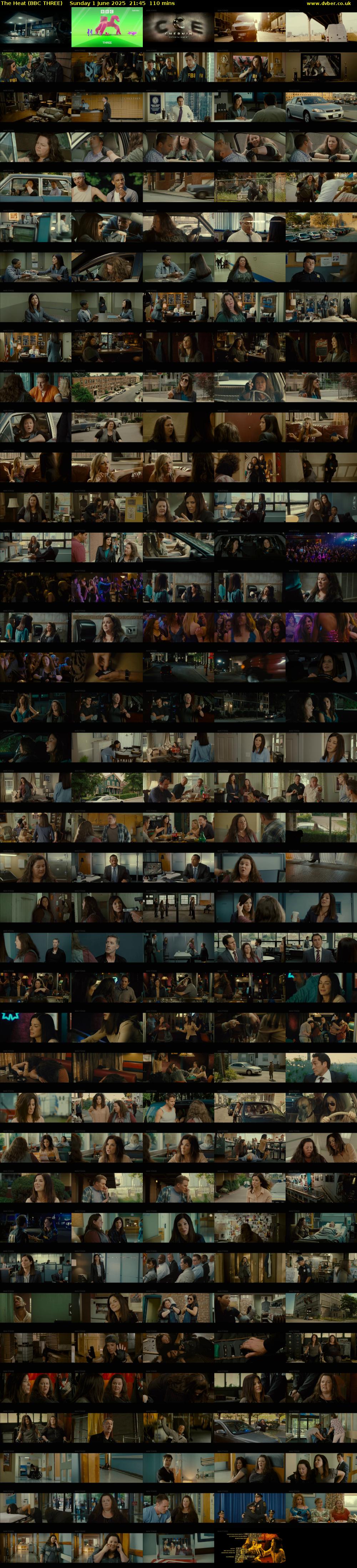 The Heat (BBC THREE) Sunday 1 June 2025 21:45 - 23:35