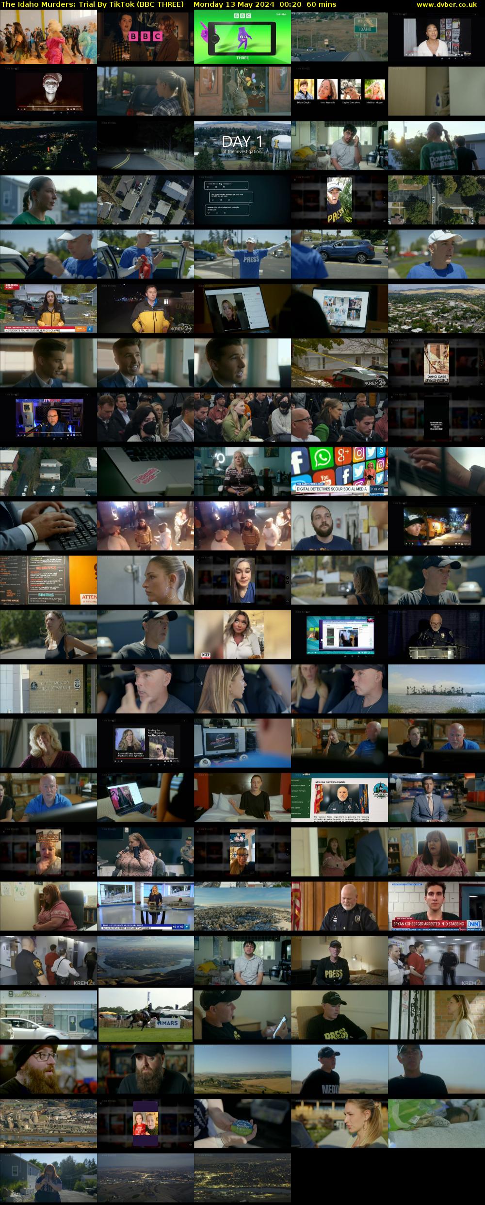 The Idaho Murders: Trial by TikTok (BBC THREE) Monday 13 May 2024 00:20 - 01:20